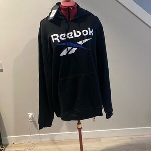 Reebok Black and Blue Men's Hoodie